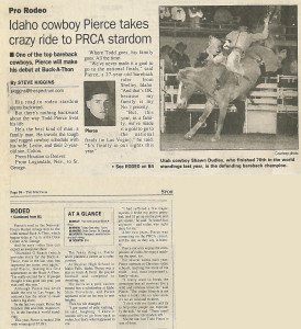 Pro Rodeo News Idaho Cowboy 040999